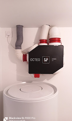 VMC hygroréglable S&P Octeo installée dans l'Ain